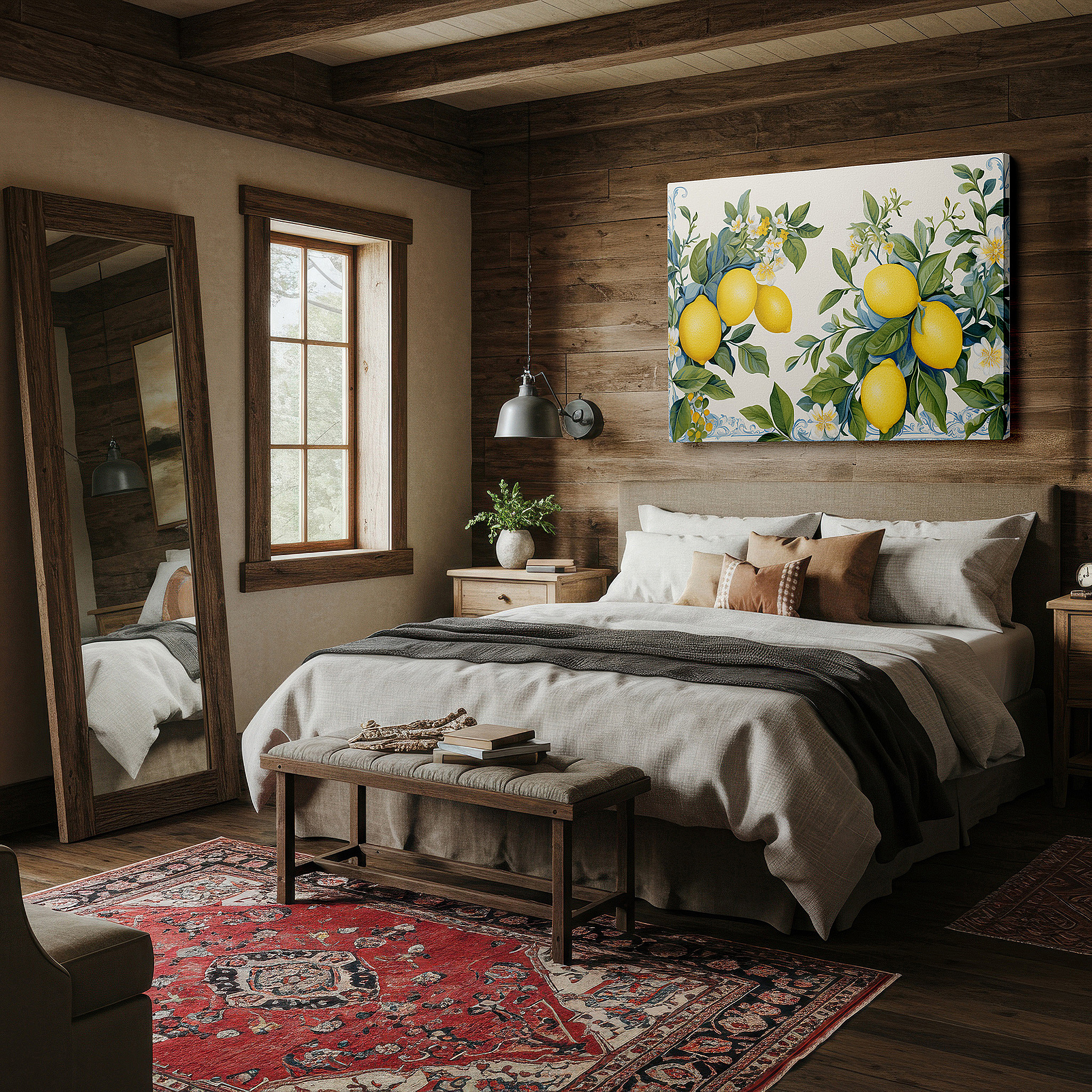 Available in 30×20 cm — a subtle addition to small personal spaces — vibrant lemons and delicate florals: celebrating nature's bounty with lively large wall art, canvas decor for offices and homes