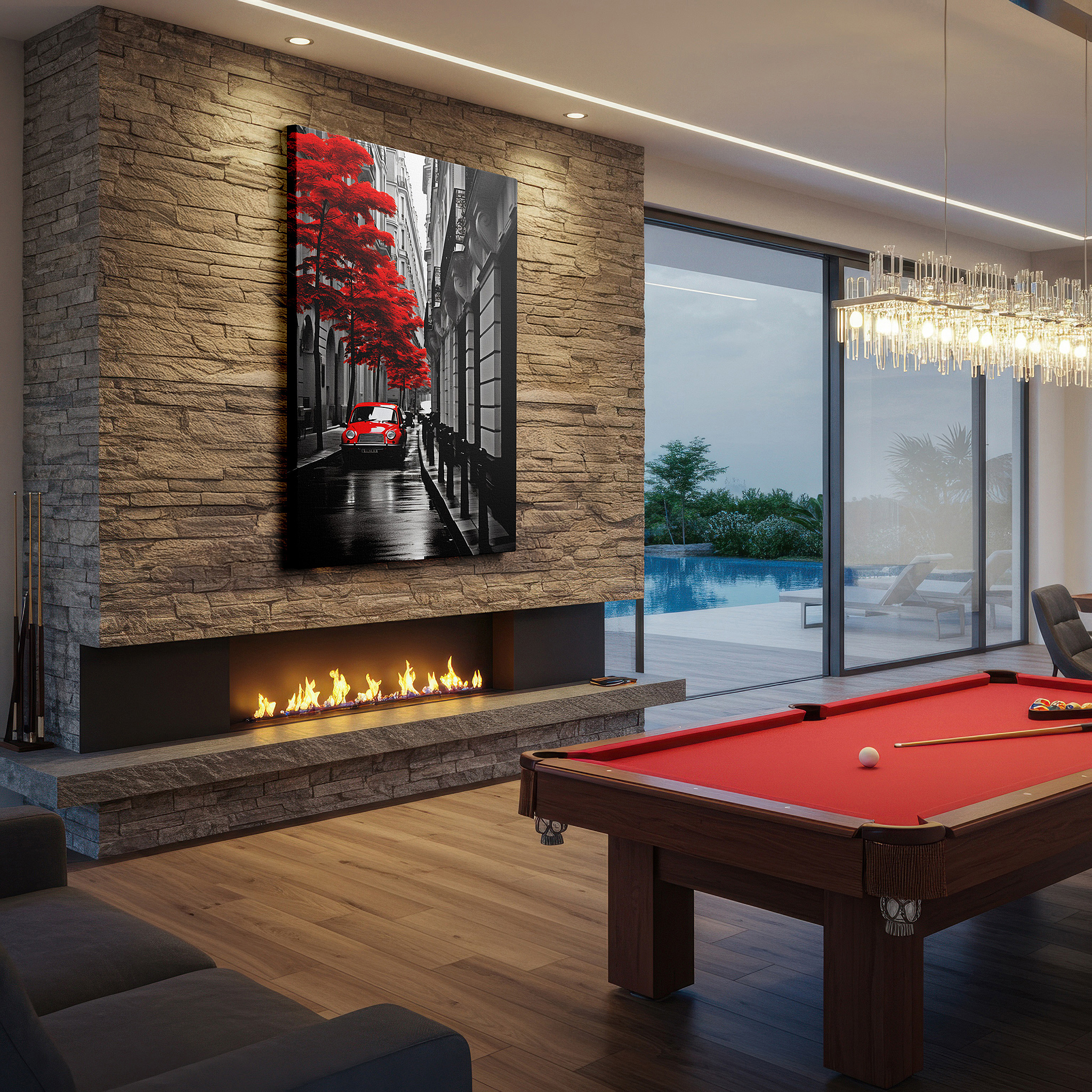 The 75×50 cm version anchors medium rooms without dominating them — canvas print on wrapped canvas for wall decor – imagine a wall art that captures the essence of paris in a way that is both unique and enchantingly beautiful.