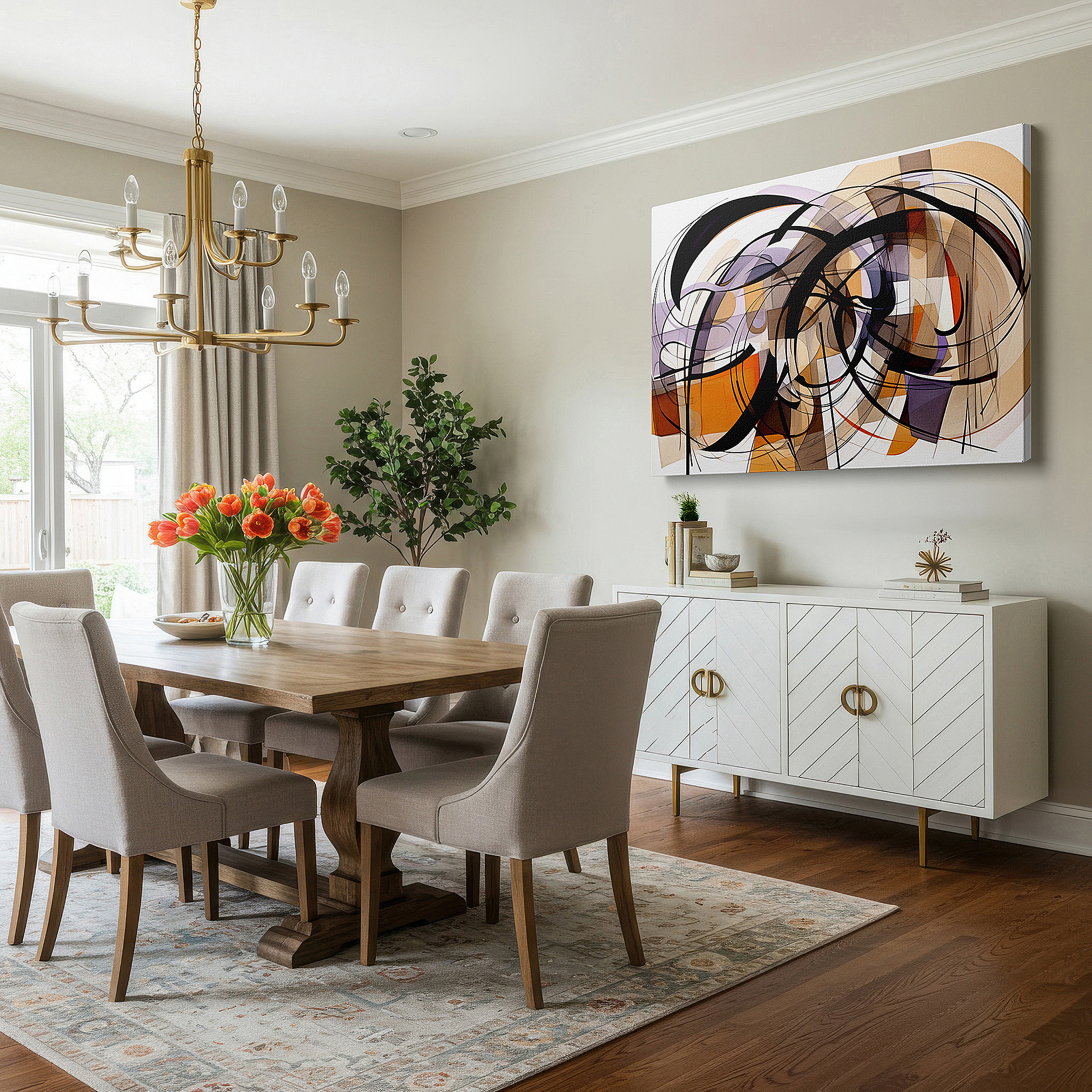 Available in 30×20 cm — a subtle addition to small personal spaces — elegant large wall art featuring warm colors and emotional depth, perfect for sophisticated spaces, including offices and bedrooms