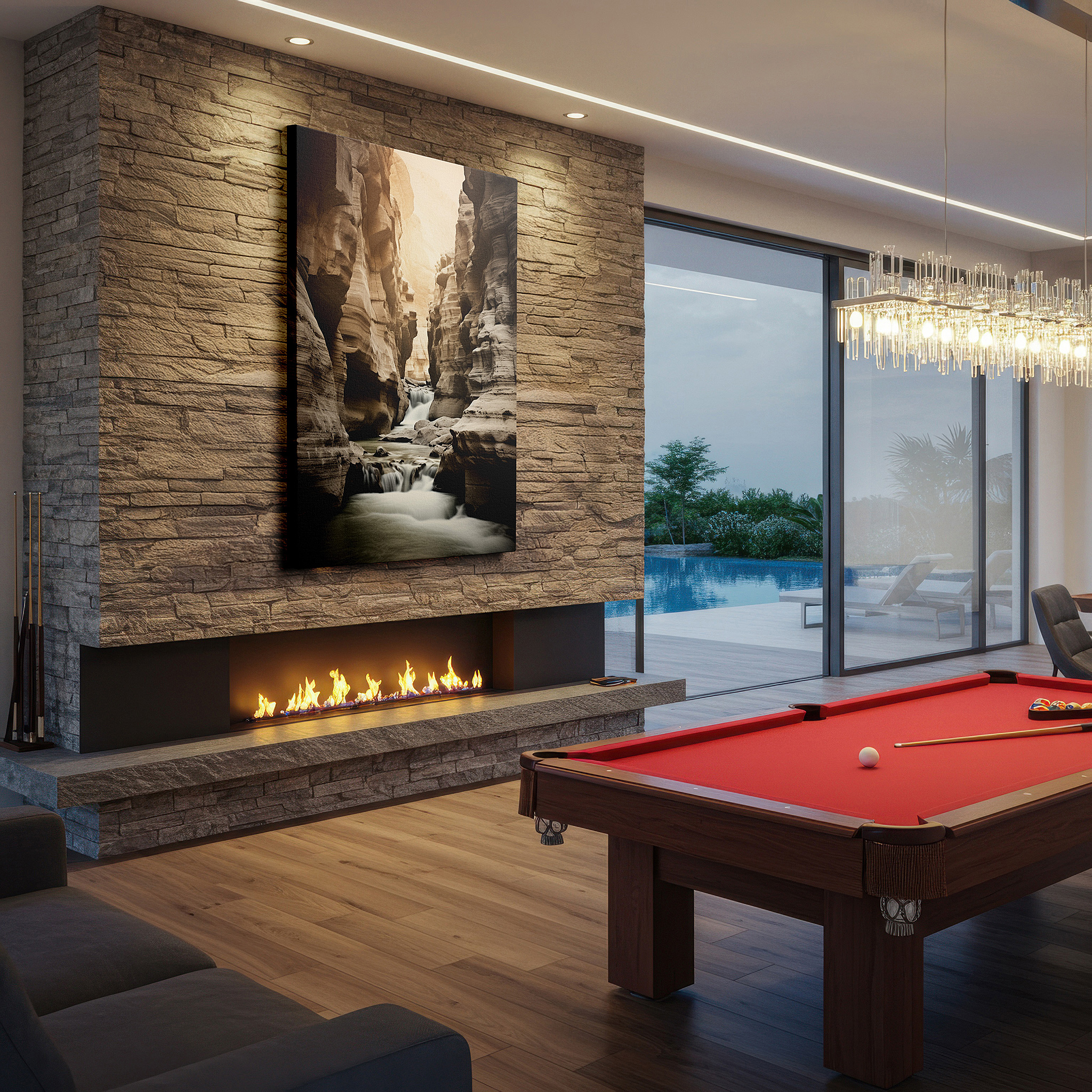 Available in 30×20 cm — a subtle addition to small personal spaces — serene canyon waters carving through ancient rocks large wall art, canvas wall art, wall art decor, office wall art, bedroom wall art, living room wall art