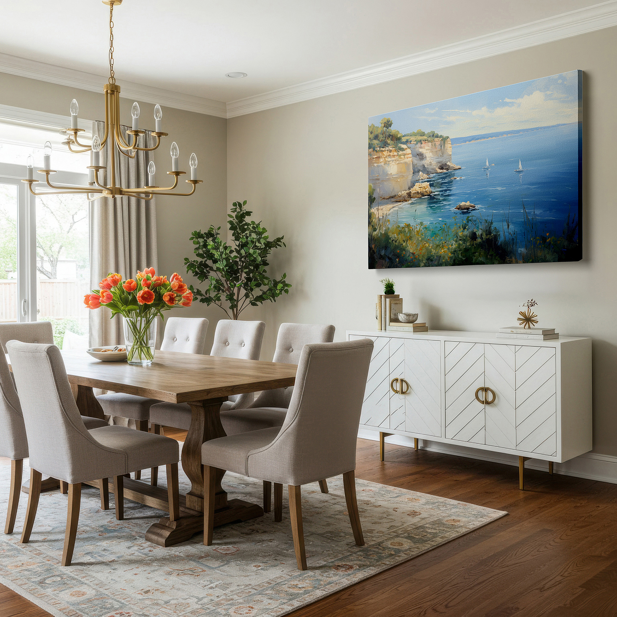 Available in 30×20 cm — a subtle addition to small personal spaces — coastal calm and exciting sailing adventures surrounded by natural splendor: large wall art, canvas wall art, wall decor for offices and bedrooms