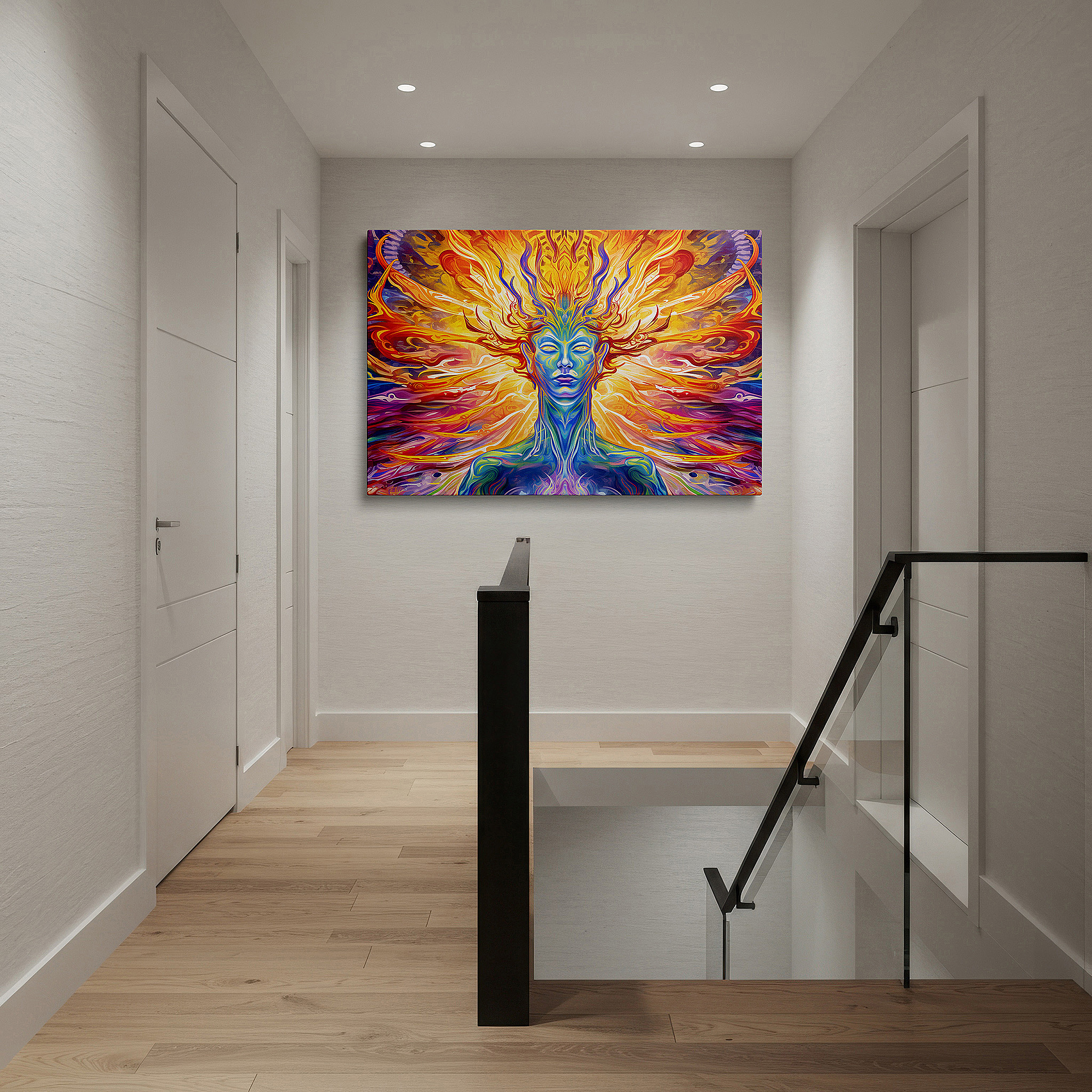 Available in 30×20 cm — a subtle addition to small personal spaces — explore identity and creativity with vibrant abstract wall art: large canvas pieces for home and office decor