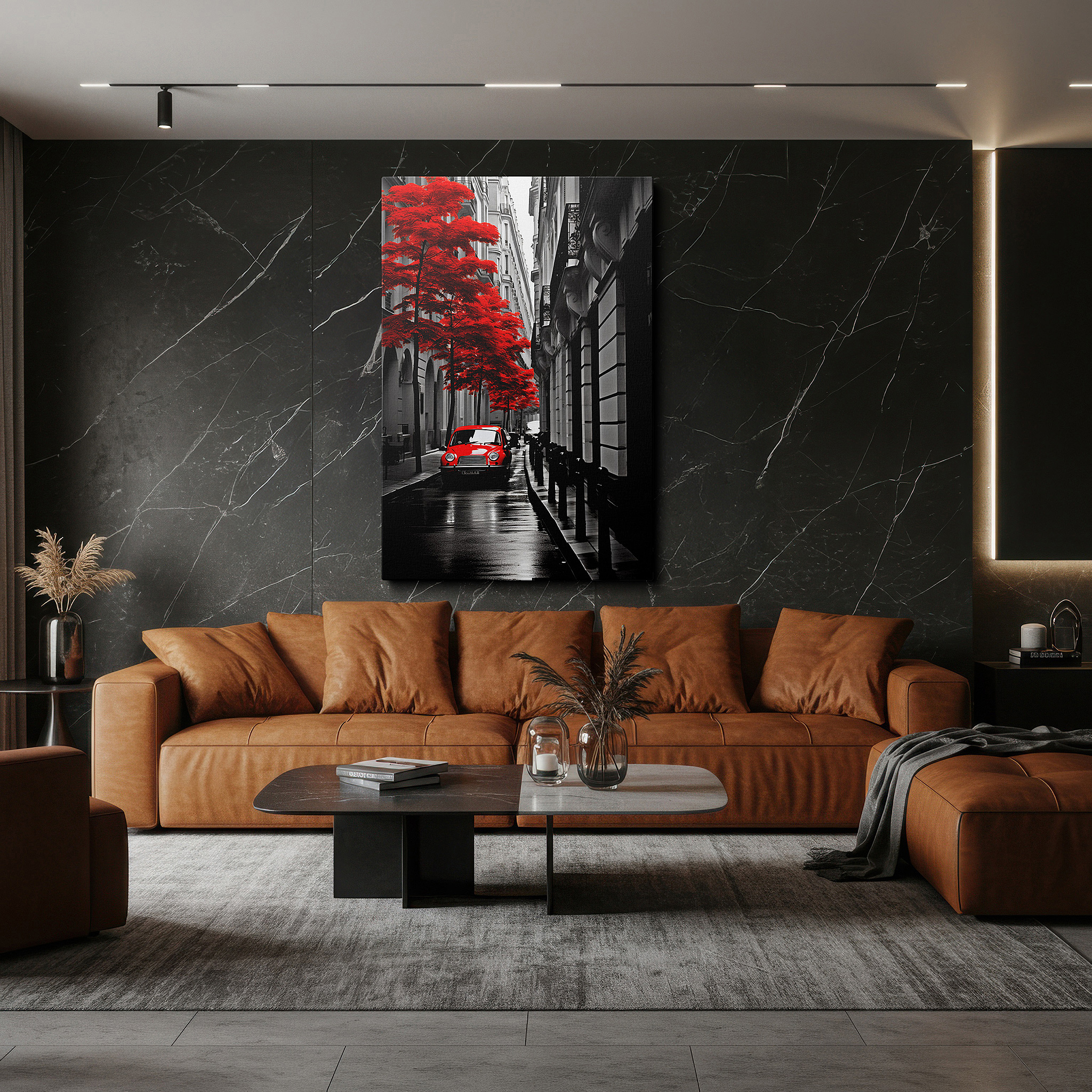 Bold and expansive at 90×60 cm — ideal for making a statement above large furniture — canvas print on wrapped canvas for wall decor – imagine a wall art that captures the essence of paris in a way that is both unique and enchantingly beautiful.
