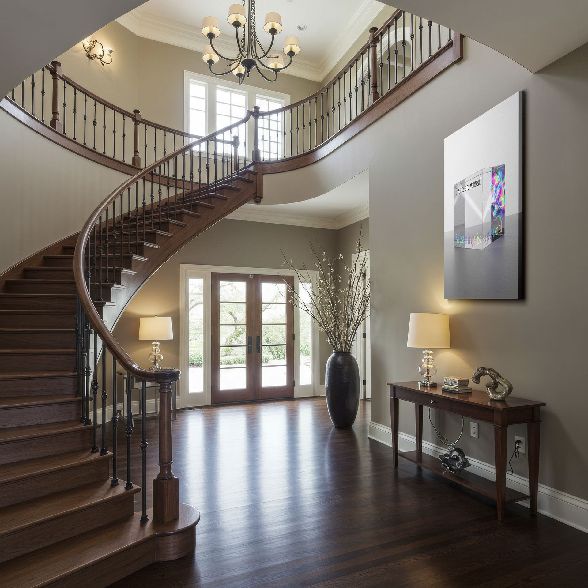 Motivational statement art perfect for modern Wrapped Canvas.