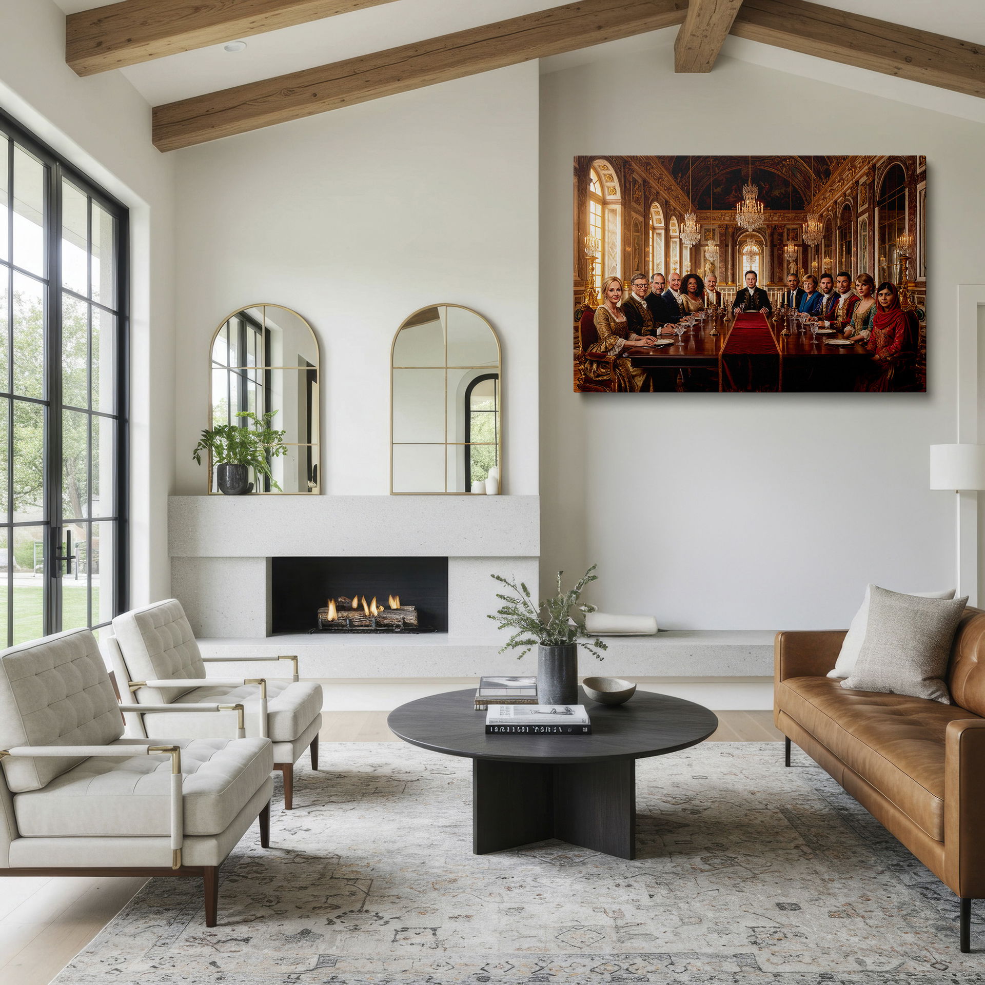 Experience fine art with a modern twist in this Wrapped Canvas rendition of 'The Last Supper'.
