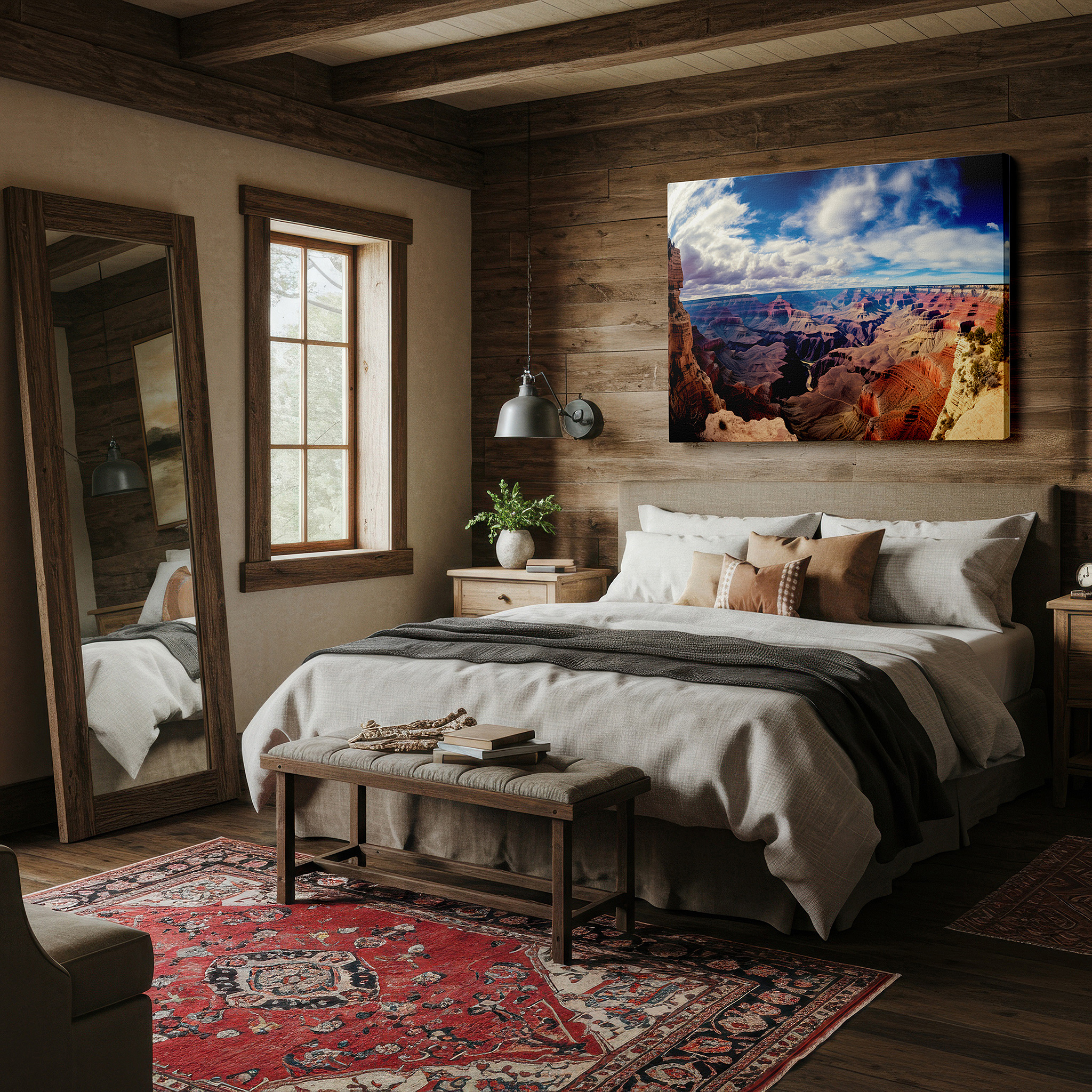 Available in 30×20 cm — a subtle addition to small personal spaces — grand canyon inspired wall art: a panoramic homage to nature's endurance and splendor - ideal for home and office decor, including large canvas prints