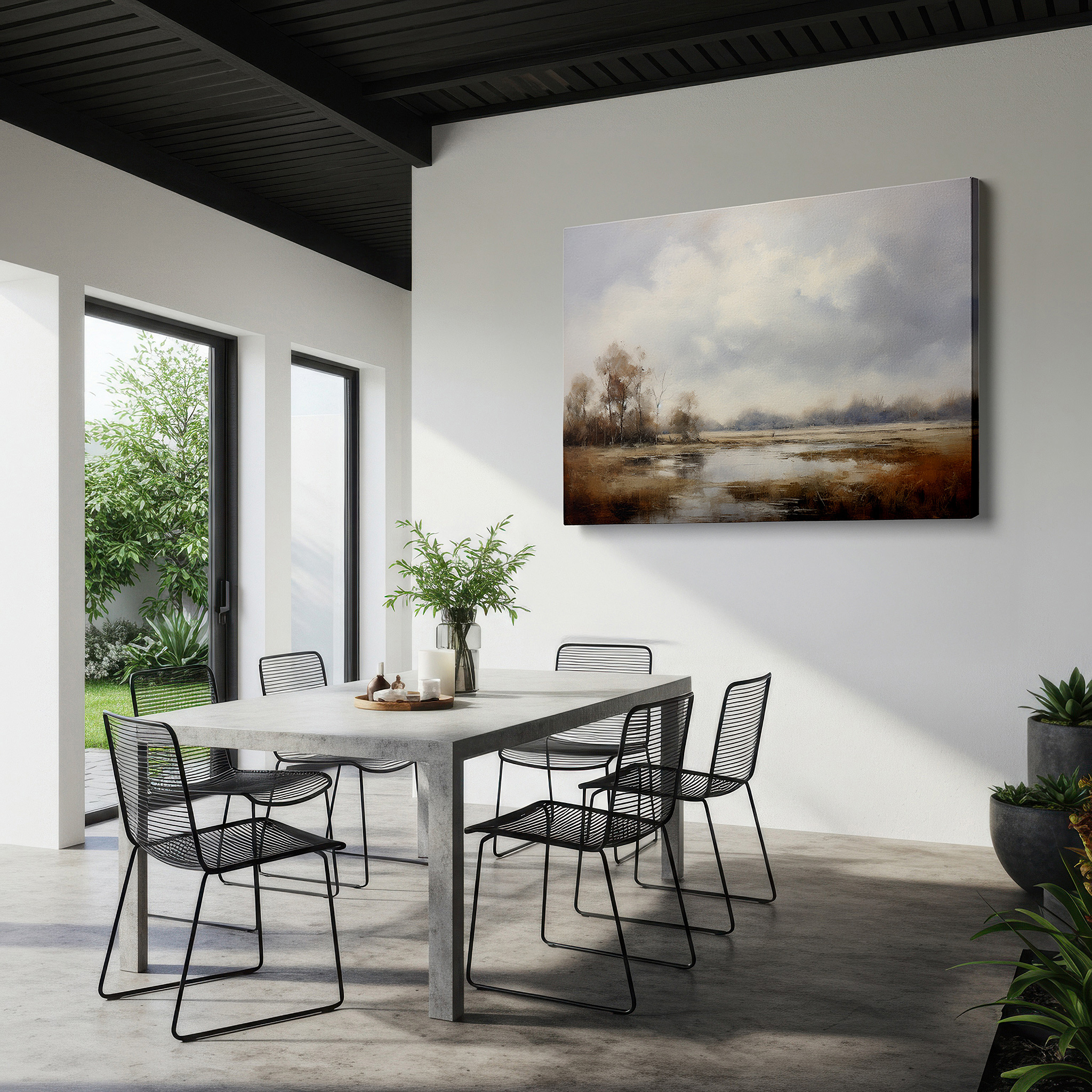 Available in 30×20 cm — a subtle addition to small personal spaces — serene waterscape with gentle pastel skies large wall art, canvas wall art, wall decor for office, bedroom, and living room