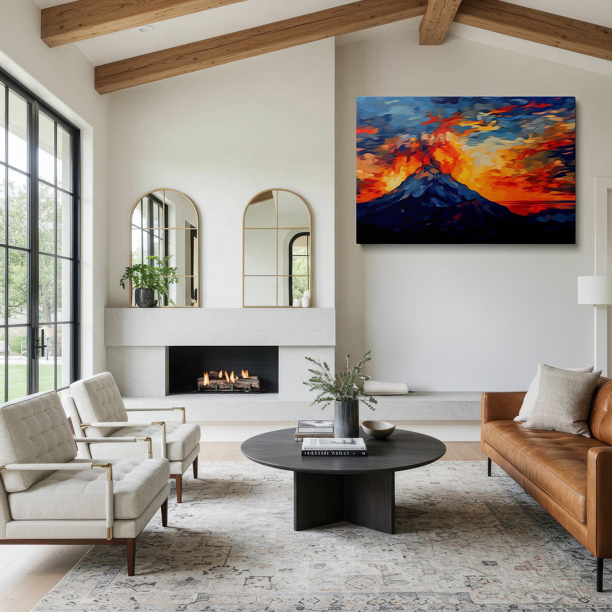 Available in 30×20 cm — a subtle addition to small personal spaces — volcanic fury unleashed: a stunning exhibition of nature's force and elegance - large wall art, canvas wall art, wall decor for office and bedroom