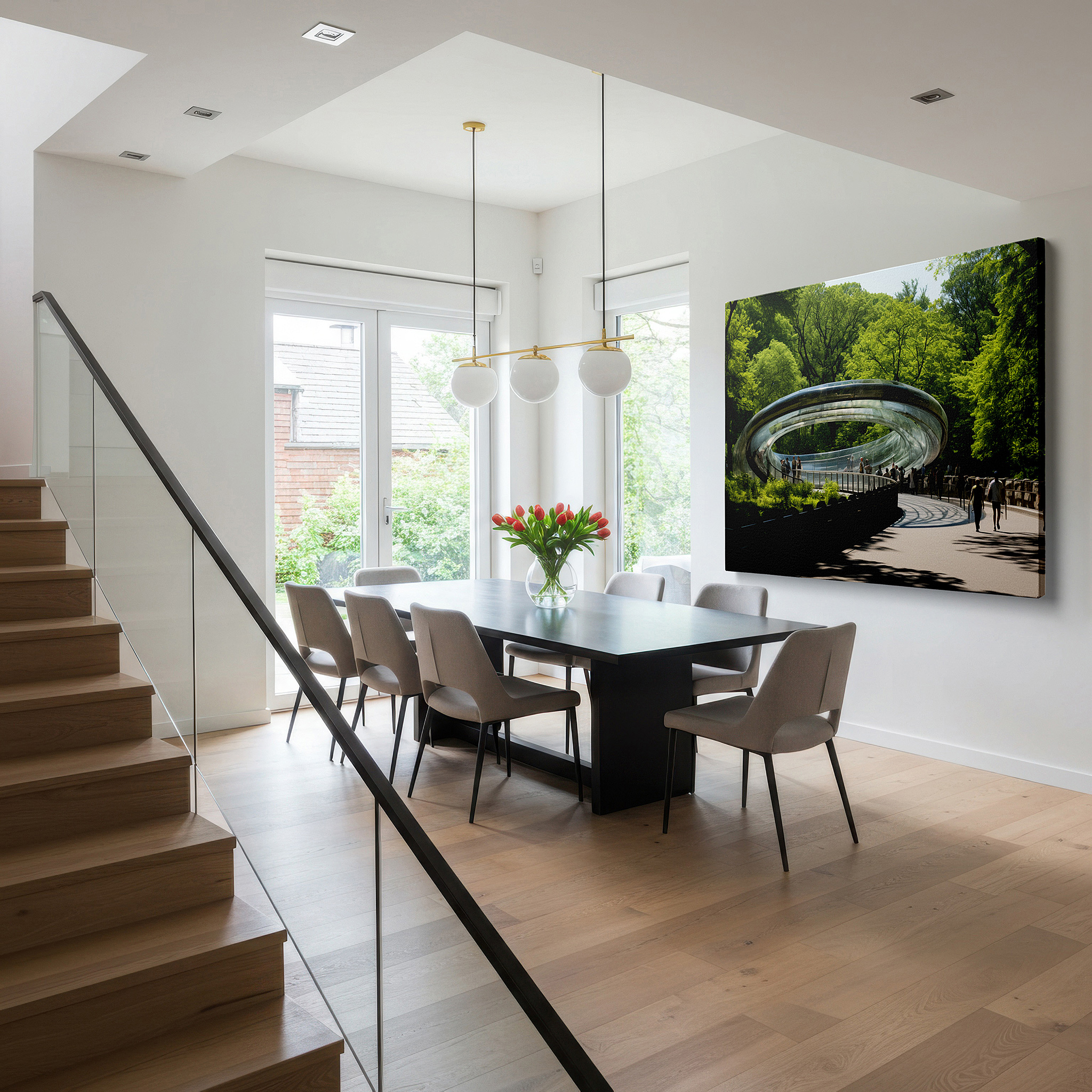 Bold and expansive at 90×60 cm — ideal for making a statement above large furniture — central park wall art: a perfect blend of nature and urban creativity, ideal for home and office decor, available as large canvas prints for living rooms and bedrooms.