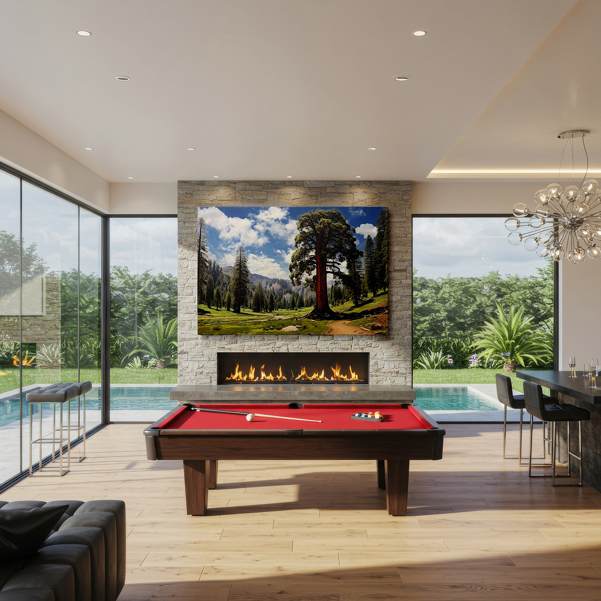 Bold and expansive at 90×60 cm — ideal for making a statement above large furniture — enchanting forest grandeur - explore the rich tapestry of nature with large canvas wall art for home and office decor