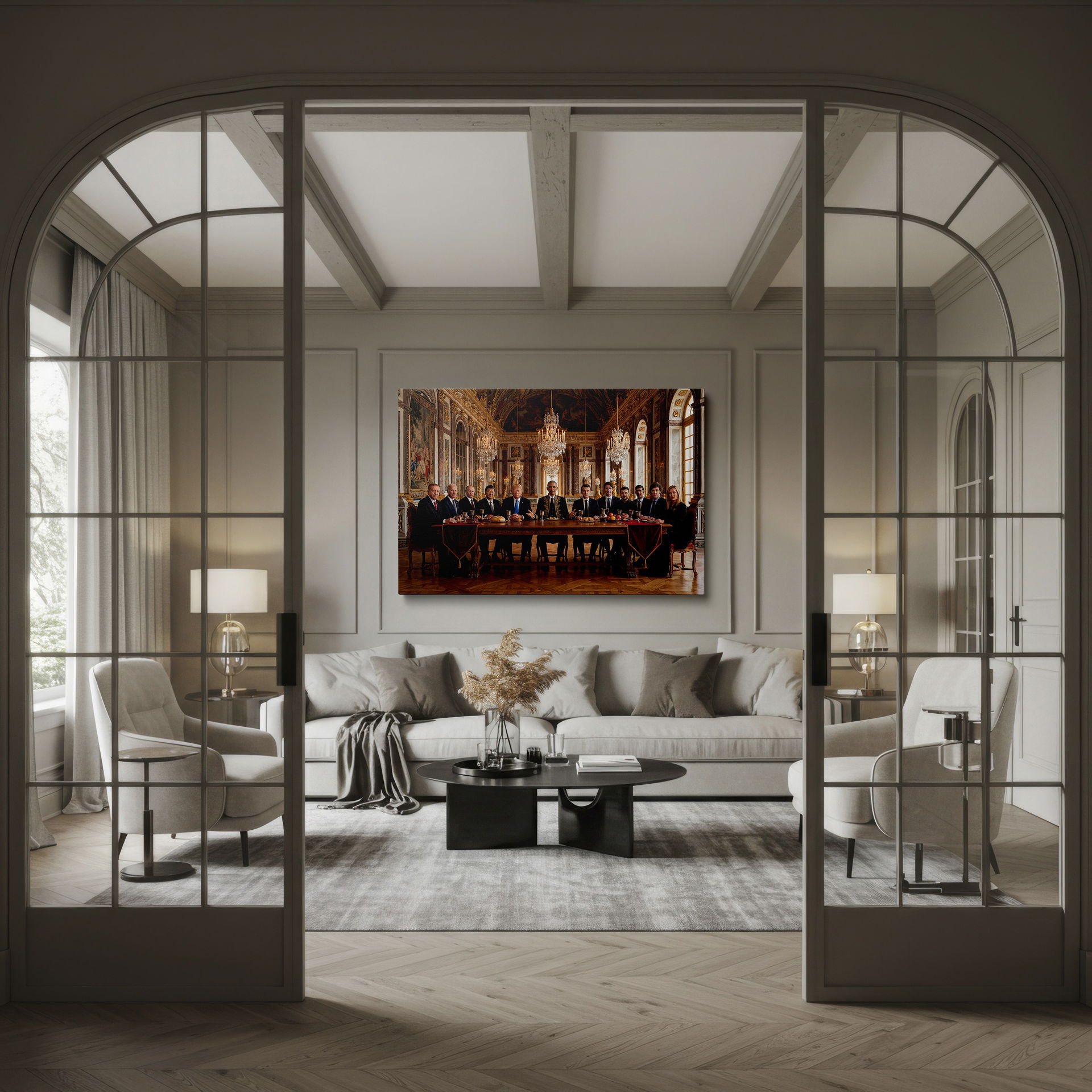 Transform your space with this powerful wall art display.