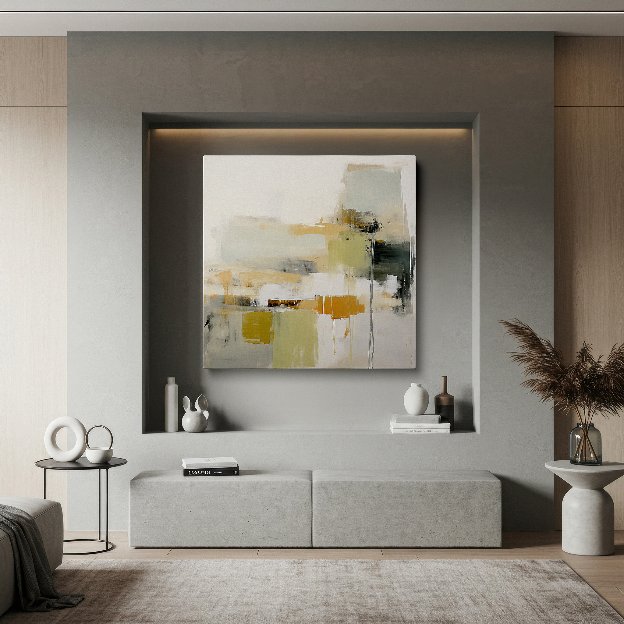 Available in 30×20 cm — a subtle addition to small personal spaces — modern elegance in subtle tones for peace and harmony: large wall art, canvas wall art, wall decor, office wall art, bedroom wall art