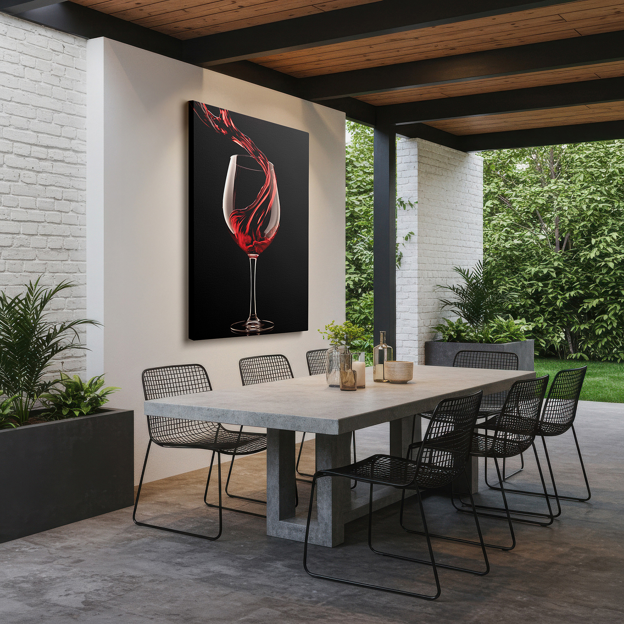 Available in 30×20 cm — a subtle addition to small personal spaces — wall art: celebrate wine culture with a striking red splash - large canvas art for office and bedroom decor