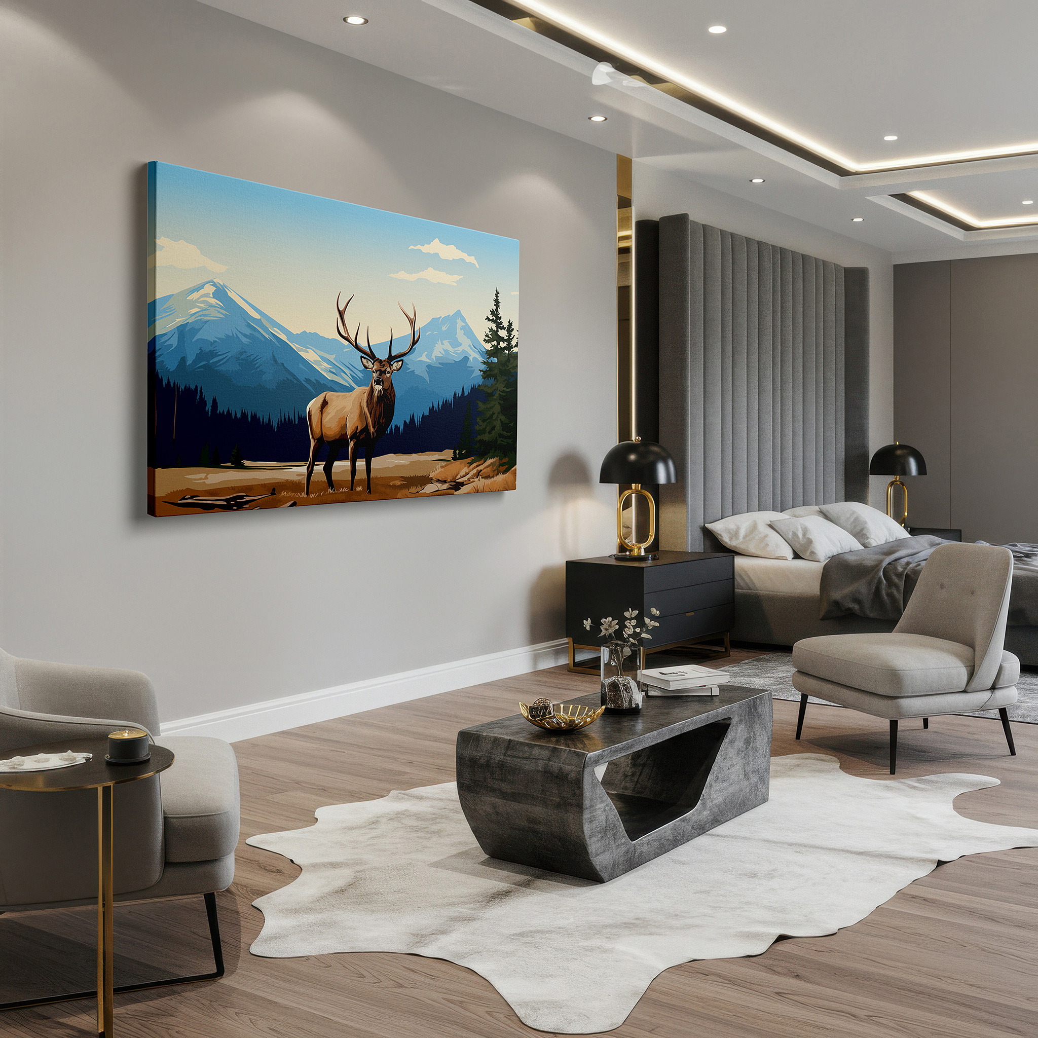 Bathed in morning sunlight streaming through sheer curtains — enchanting ancient cityscape illuminated by sunset, a blend of cultural unity and warmth, large wall art, canvas wall art, wall decor