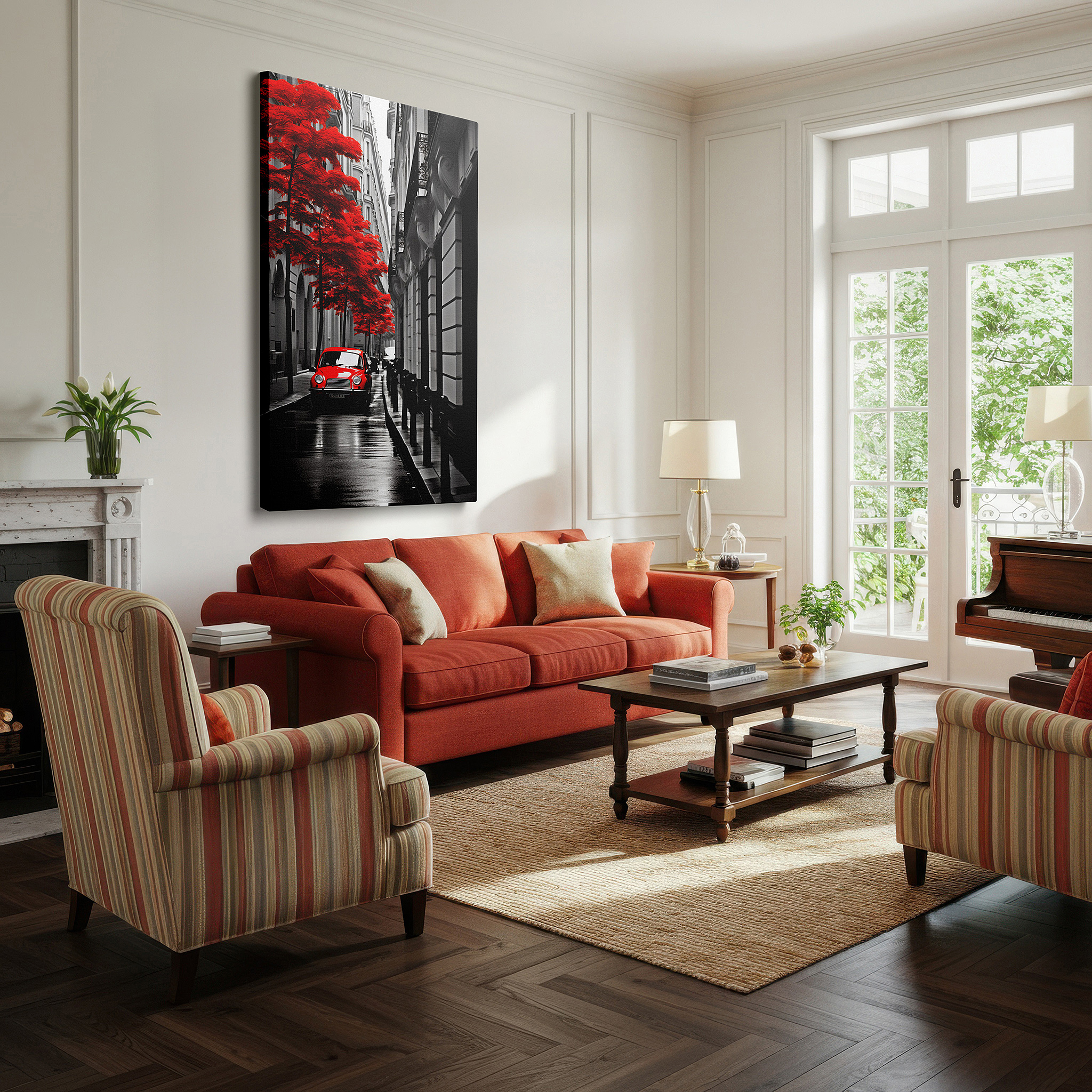 Perfectly sized at 45×30 cm for accenting shelves or narrow walls — canvas print on wrapped canvas for wall decor – imagine a wall art that captures the essence of paris in a way that is both unique and enchantingly beautiful.