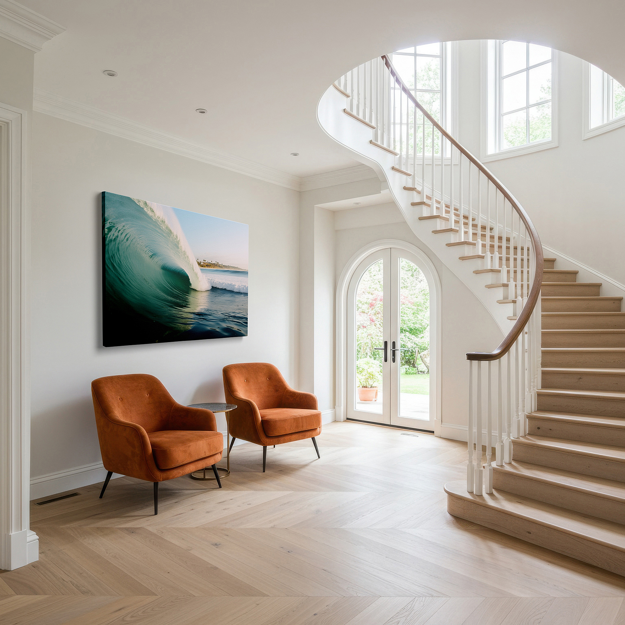 Perfectly sized at 45×30 cm for accenting shelves or narrow walls — dynamic ocean wave wall art: experience the power and beauty of nature - perfect for living rooms, bedrooms, and offices