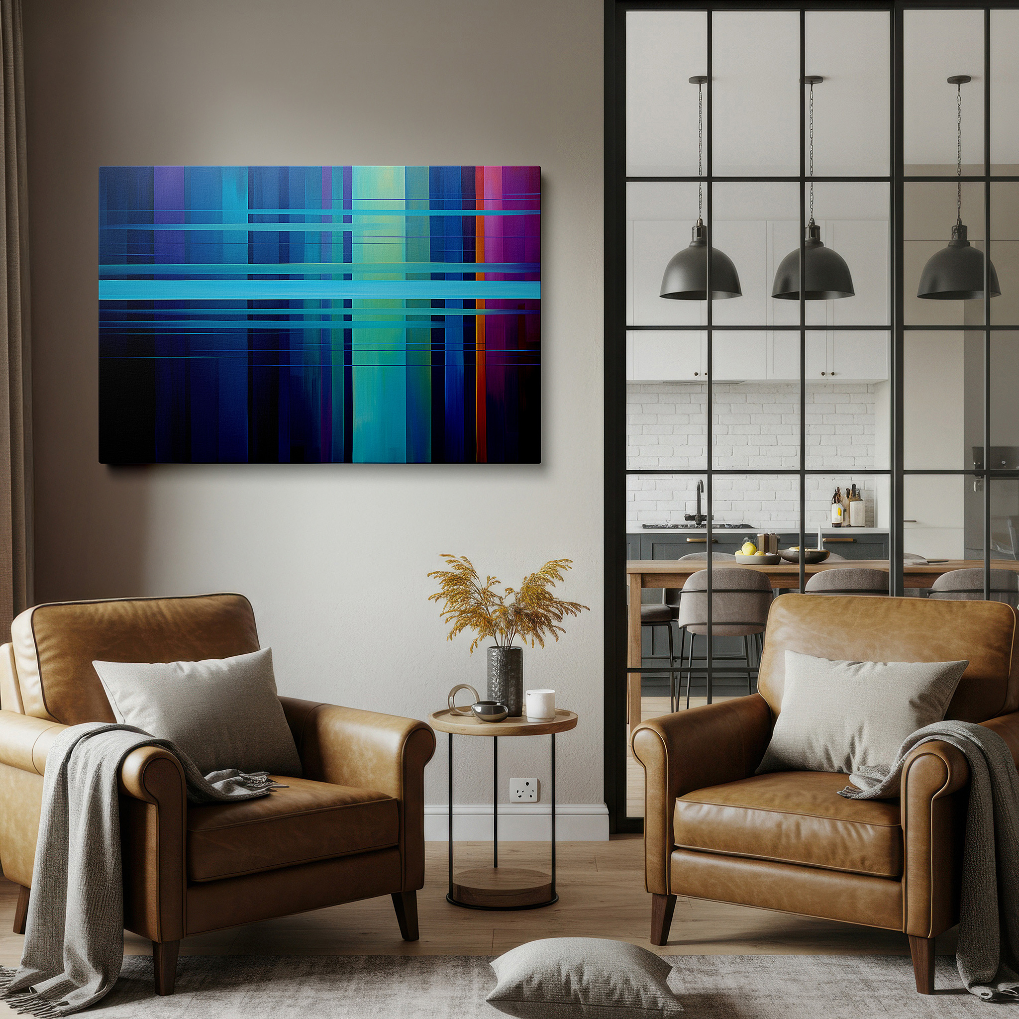 Perfectly sized at 45×30 cm for accenting shelves or narrow walls — elegant vertical abstract masterpiece large canvas wall art for office, bedroom, and living room decor