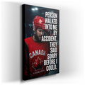 Canadian Hockey Apology Canvas Wall Art