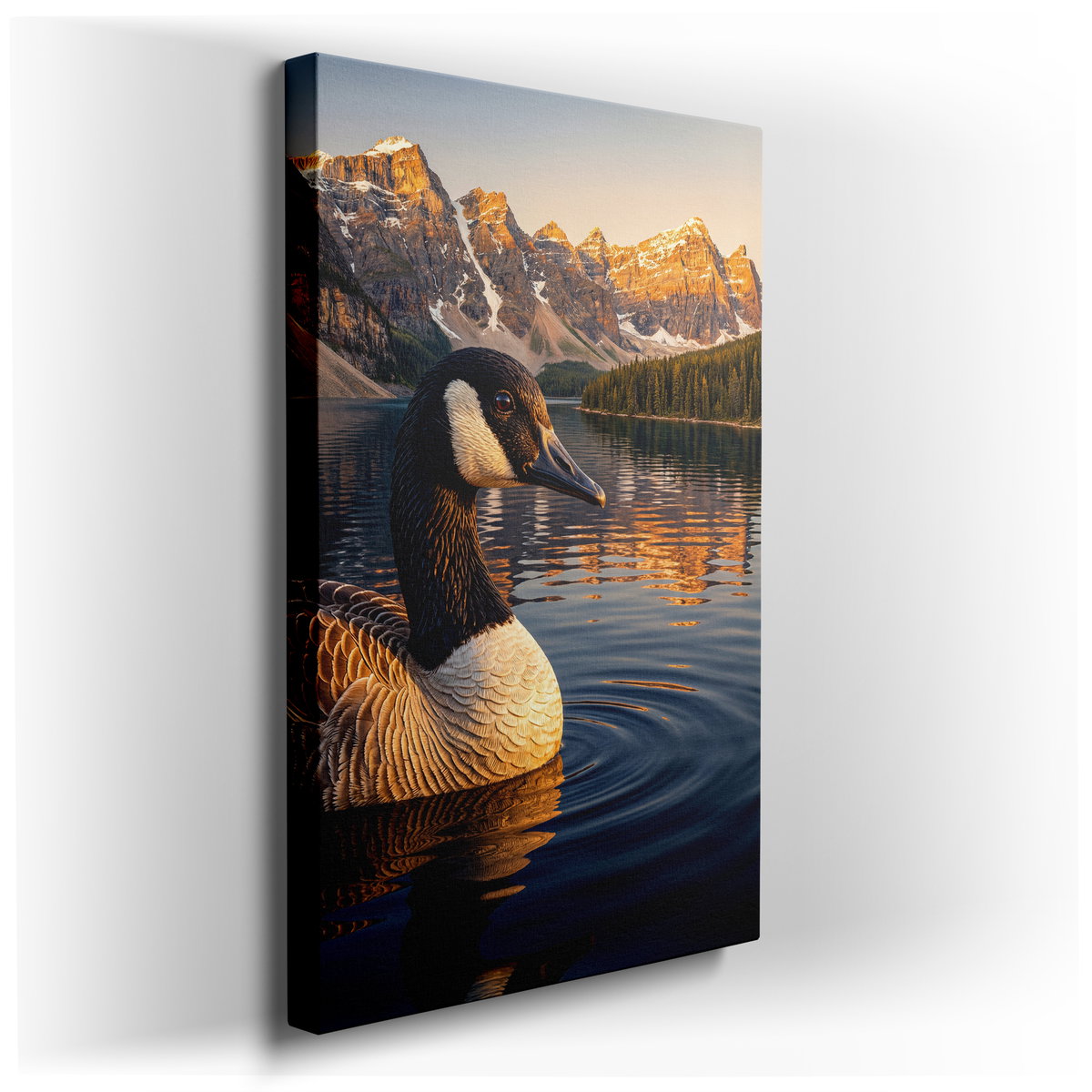 Majestic Goose - Tranquil Landscape Canvas Wall Art