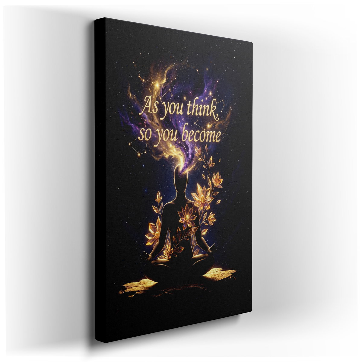 As You Think, So You Become - Cosmic Inspirational Canvas Wall Art