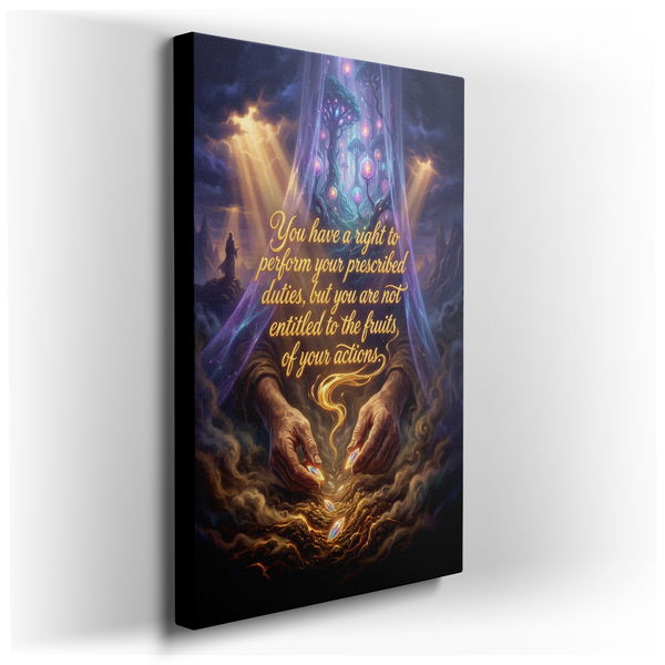 Divine Duties Canvas Wall Art - Inspirational Spiritual Decor