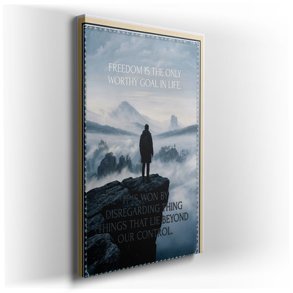 Freedom Is The Only Worthy Goal In Life - Motivational Canvas Wall Art