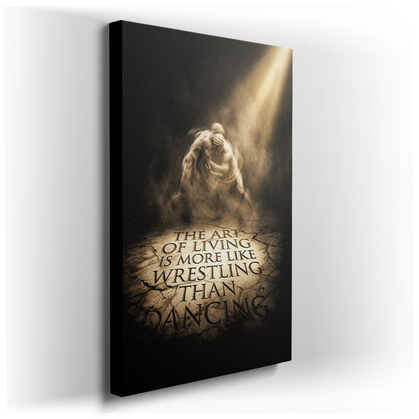 Wrestling and Dancing Canvas Wall Art