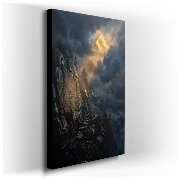 Rough Road to Greatness Canvas Wall Art
