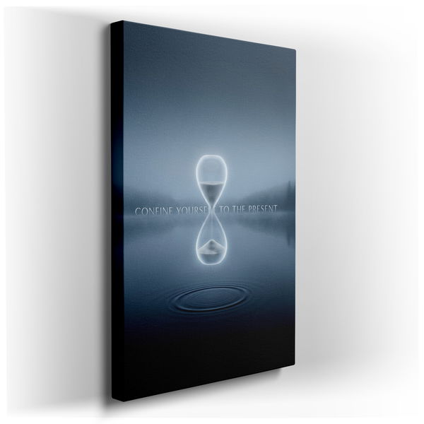 Confine Yourself to the Present Canvas Wall Art