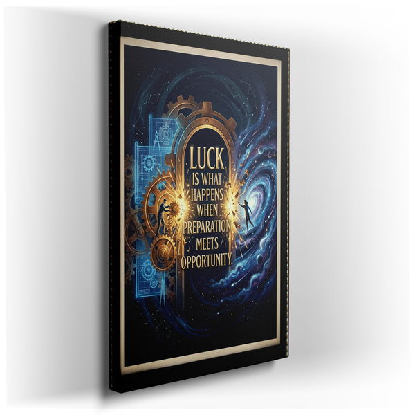 Luck and Opportunity - Inspirational Canvas Wall Art
