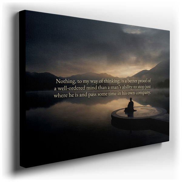 Serene Mind Canvas Wall Art - Inspirational Quote