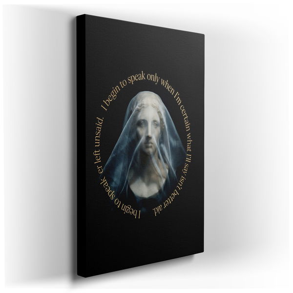 Veiled Wisdom - Inspirational Canvas Wall Art
