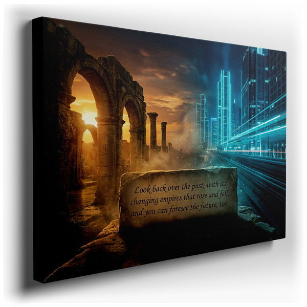 Past and Future Canvas Wall Art - Inspirational Decor