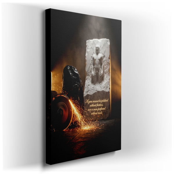 Gem Polishing - Inspirational Canvas Wall Art