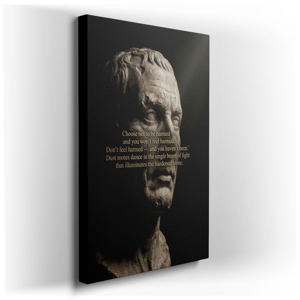Stoic Wisdom - Inspirational Quote Canvas Wall Art