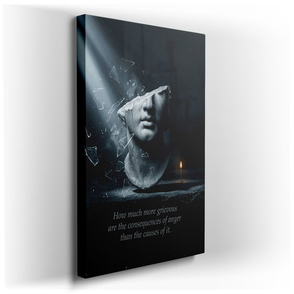 Consequences of Anger - Abstract Canvas Wall Art