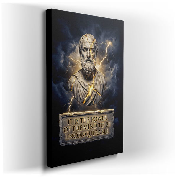 Unconquerable Mind - Inspirational Canvas Wall Art