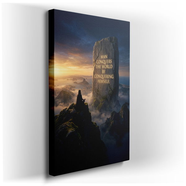 Inspirational Mountain Peak Wall Art - Serenity Decor