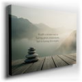 Zen Stone Quote - Minimalist Canvas Wall Art