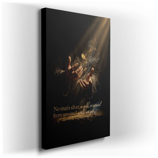 Hands Reaching for Gold - Spiritual Canvas Wall Art