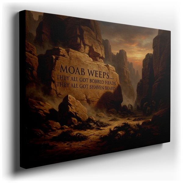 Moab Weeps - Dark Fantasy Landscape Canvas Wall Art