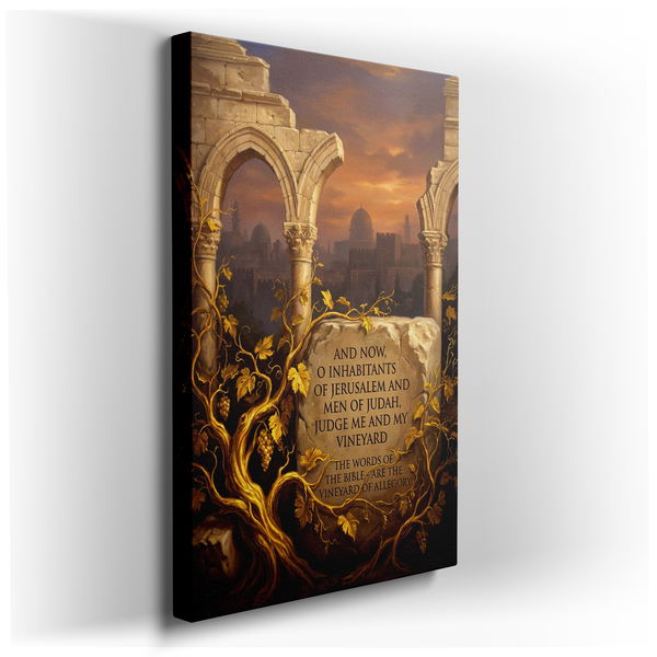 Jerusalem Vineyard Allegory - Religious Canvas Wall Art