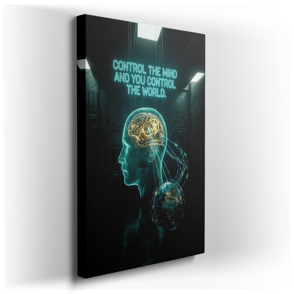 Control the Mind Canvas Wall Art
