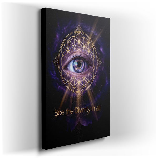 See the Divinity in All Canvas Wall Art