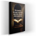 70 Famous Islamic Quotes Canvas Wall Art - Inspirational Decor