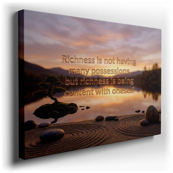 Zen Garden Canvas Wall Art - Inspirational Home Decor