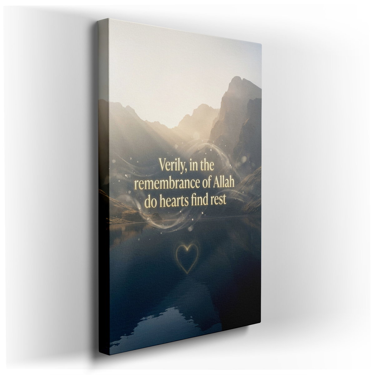 Islamic Remembrance Quote Canvas Wall Art - Peaceful Decor