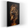 Lion Tongue Quote - Motivational Canvas Wall Art