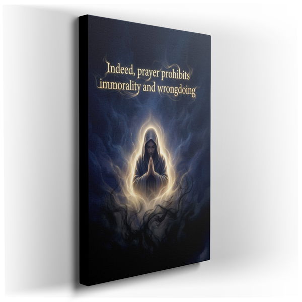 Woman Praying - Spiritual Canvas Wall Art