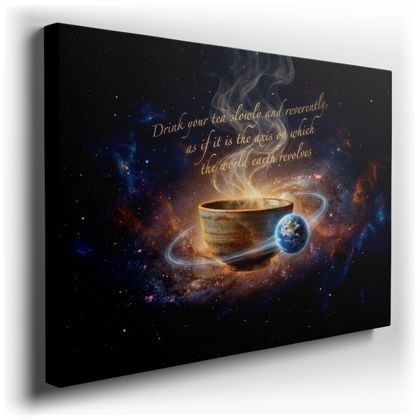Drink Your Tea Slowly Inspirational Wall Art